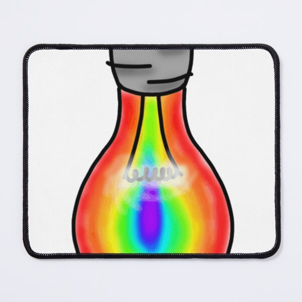 Item preview, Brightly coloured rainbow light bulb designed and sold by mitchellsolis.