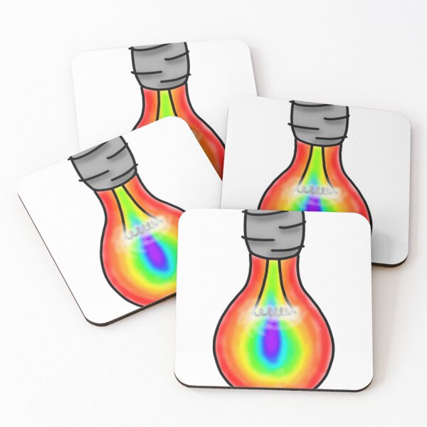 Item preview, Brightly coloured rainbow light bulb designed and sold by mitchellsolis.