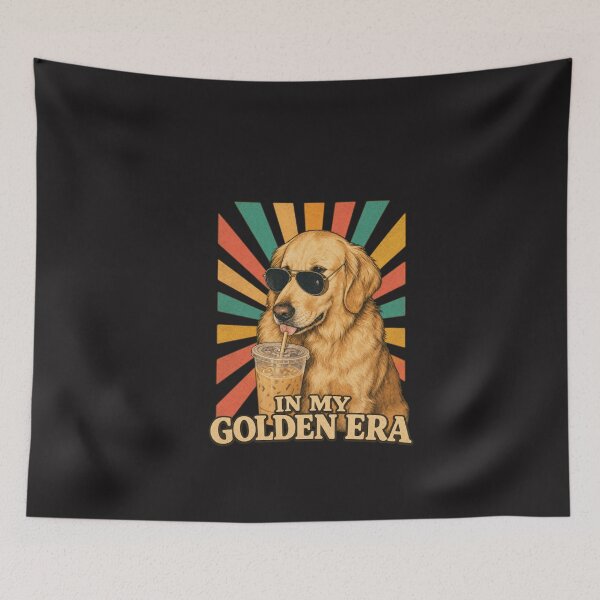 Item preview, Retro Golden Retriever In My Golden Era Coffee Lover Funny Dog Design designed and sold by kiralynstration.