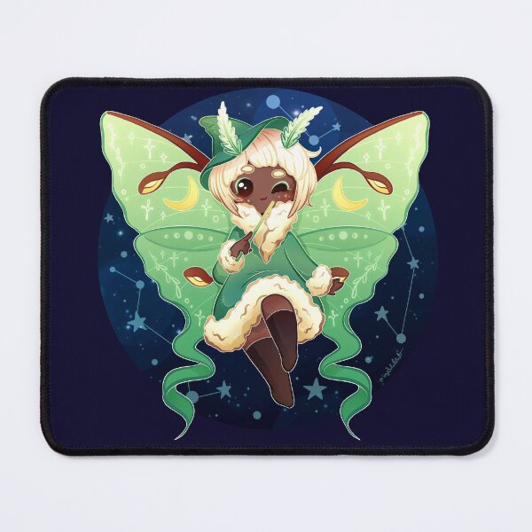 Item preview, Kawaii Luna Moth Witch (Background Ver.) designed and sold by heysoleilart.