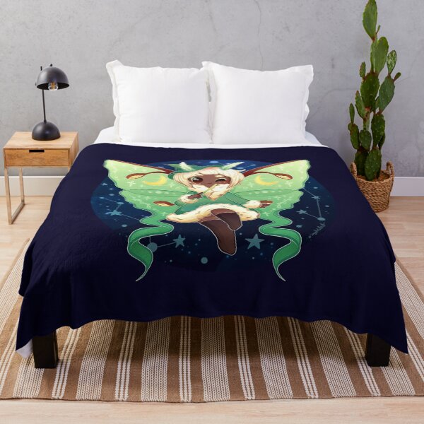 Item preview, Kawaii Luna Moth Witch (Background Ver.) designed and sold by heysoleilart.