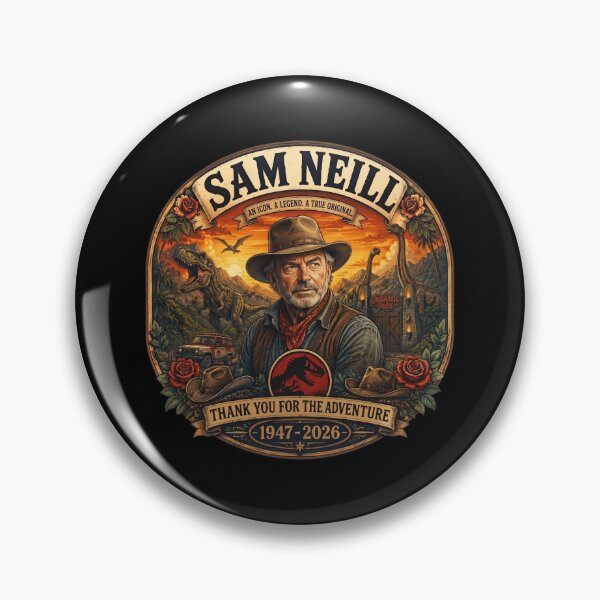 Artikelvorschau, Sam-Neill-Denkmal 1947–2026 entworfen und verkauft von theBowGurl.