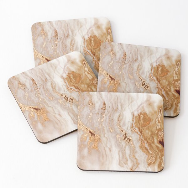 Item preview, Glamorous Gold (Faux) Glitter Vein (Faux) Marble With (Faux) Coppery Sparkles designed and sold by DEC02.