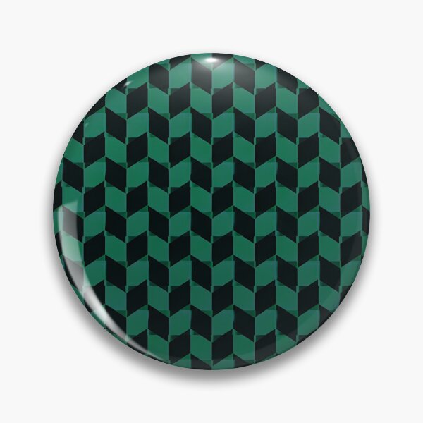 Item preview, Chic Emerald Green and Black Geometric Pattern designed and sold by zenjiinspired.
