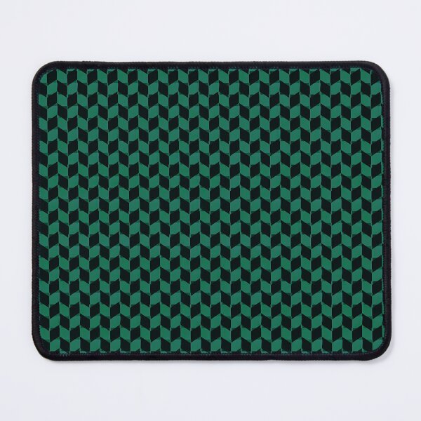 Item preview, Chic Emerald Green and Black Geometric Pattern designed and sold by zenjiinspired.