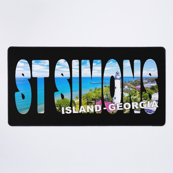 Item preview, ST SIMONS Island Georgia - USA Lighthouse and Pier View Beautiful Day designed and sold by Adam Gormley.