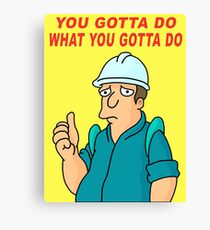 Ultimate Work T-shirt Canvas Print