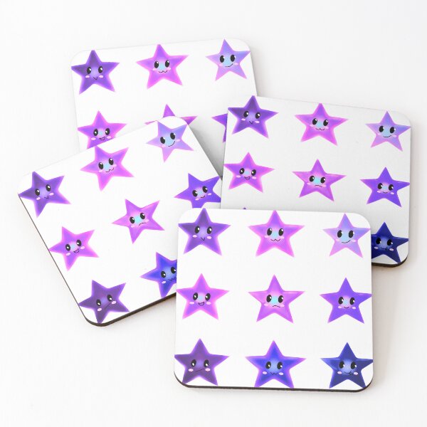 Item preview, Estrellas azul oscuro/moradas con diferentes expresiones ☆ designed and sold by xSt4rdustxart.