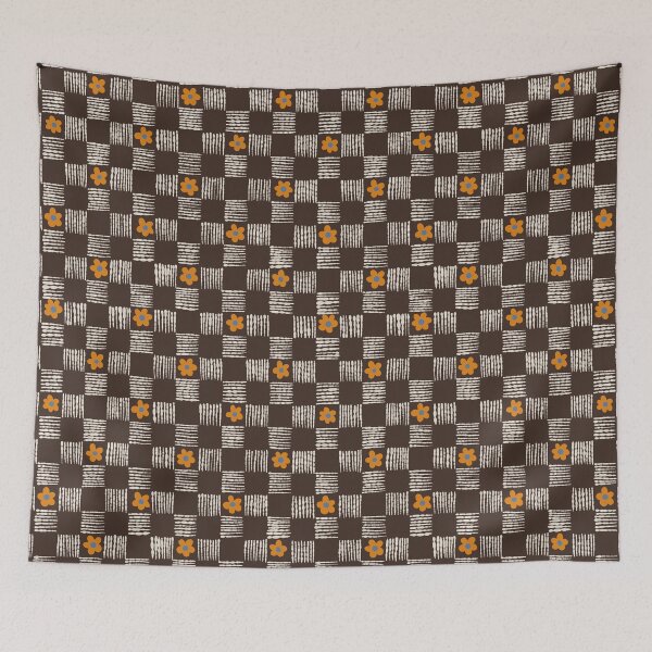 Item preview, Rustic Floral Farmhouse gingham plaid designed and sold by FrancesPoff.