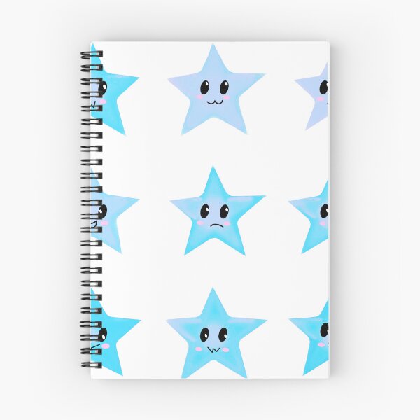Item preview, Light blue stars with different expressions ☆ designed and sold by xSt4rdustxart.
