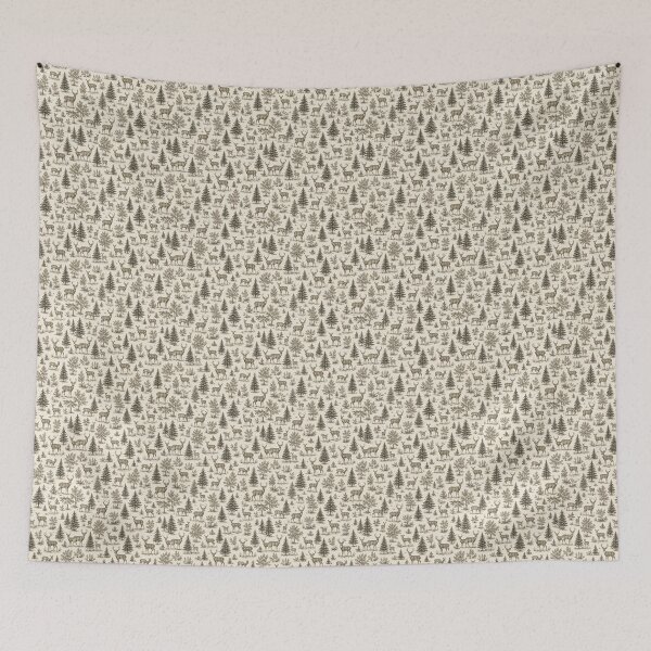 Item preview, Deer forest pattern designed and sold by mary-mcbride.