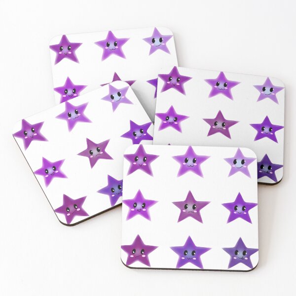 Item preview, Estrellas moradas con diferentes expresiones ☆ designed and sold by xSt4rdustxart.