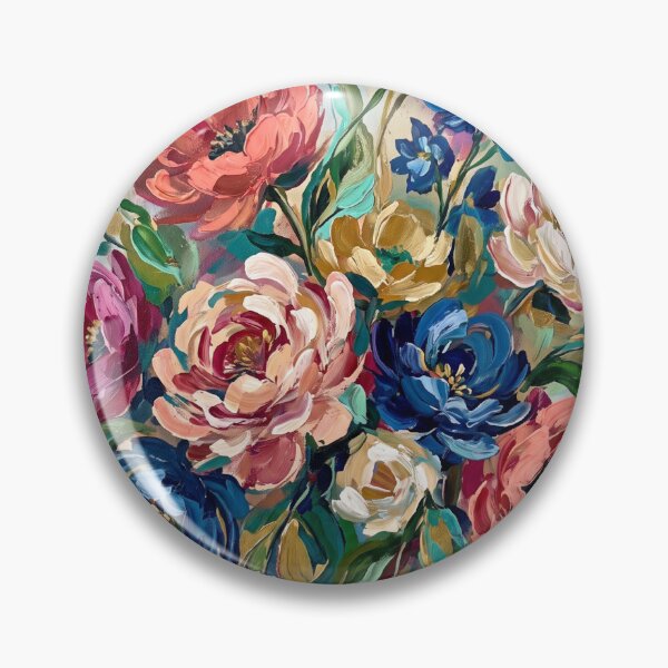 Item preview,  Elegant Abstract Floral Painting - Modern Expressive Brushstrokes Wall Art designed and sold by OddlySticky.