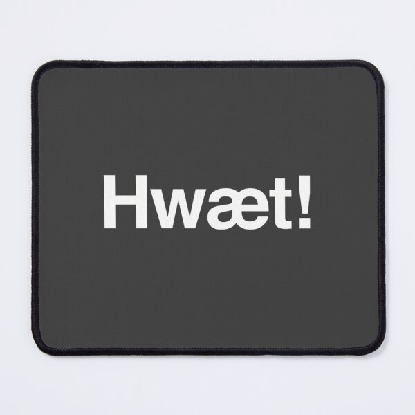Item preview, "Hwaet!" Old English Epic Poem Beowulf Text designed and sold by MadeBySoha.