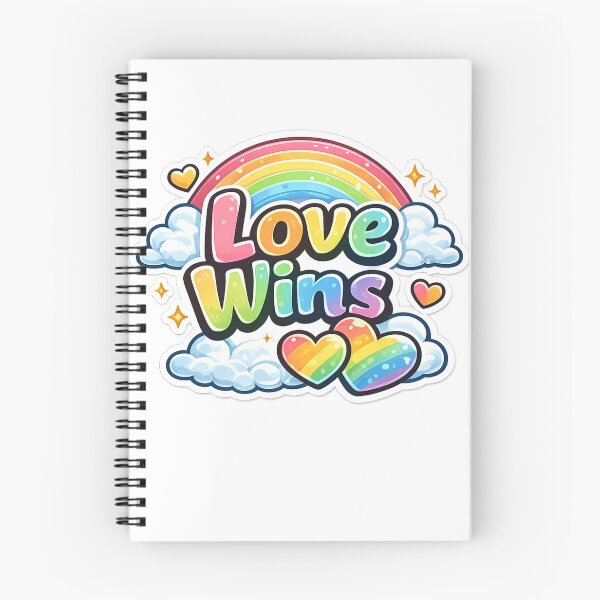 Item preview, Love Wins Rainbow Pride Colorful Equality & Kindness Quote designed and sold by MR4me.