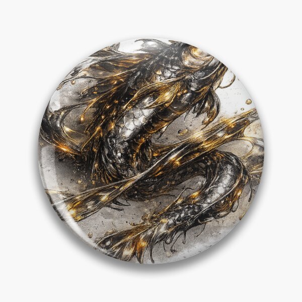 Item preview, Chrome Koi | Liquid Metal Elegance designed and sold by rigelcreation.