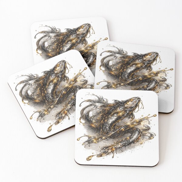 Item preview, Chrome Koi | Liquid Metal Elegance designed and sold by rigelcreation.