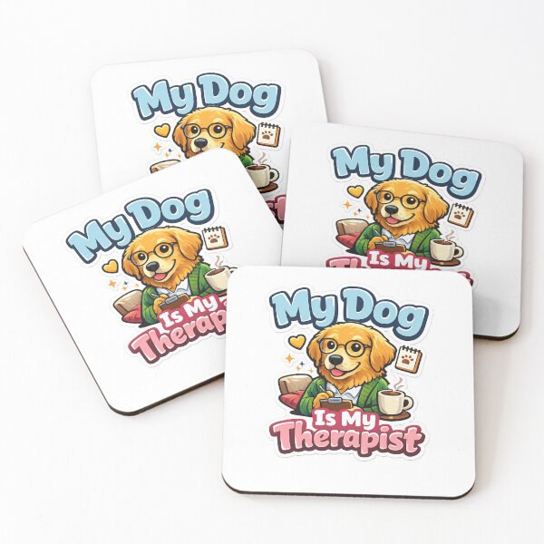 Item preview, My Dog Is My Therapist Funny Dog Lover Cute Pet Quote designed and sold by MR4me.