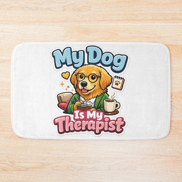 Item preview, My Dog Is My Therapist Funny Dog Lover Cute Pet Quote designed and sold by MR4me.