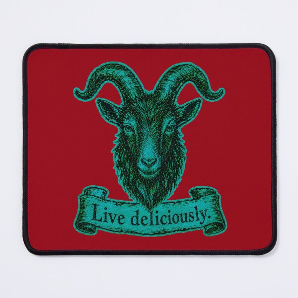 Item preview, Live Deliciously Vintage Engraved Occult Goat Art Print designed and sold by PinUpPizzazz.