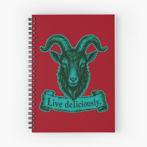 Item preview, Live Deliciously Vintage Engraved Occult Goat Art Print designed and sold by PinUpPizzazz.