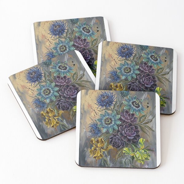 Item preview, Elegant Abstract Floral Painting - Modern Expressive Brushstrokes Wall Art designed and sold by OddlySticky.