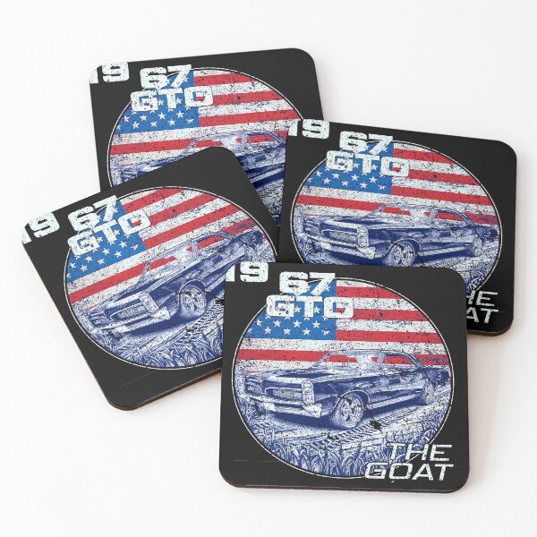 Item preview, 67 1967 GTO American Flag Silhouettes Muscle Car  designed and sold by LAZARIO-ZMB.