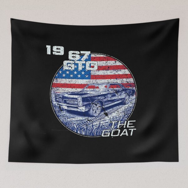 Item preview, 67 1967 GTO American Flag Silhouettes Muscle Car  designed and sold by LAZARIO-ZMB.