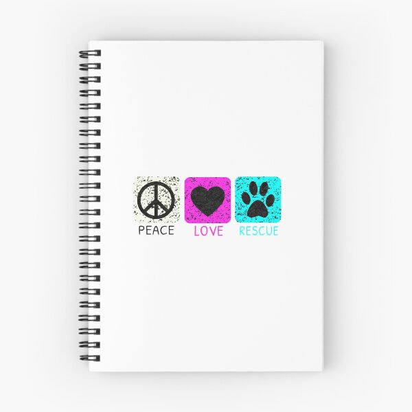 Item preview, Peace Love Rescue Animal Advocate Design designed and sold by Dmo3HarkoArt.