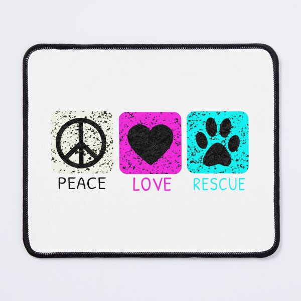 Item preview, Peace Love Rescue Animal Advocate Design designed and sold by Dmo3HarkoArt.