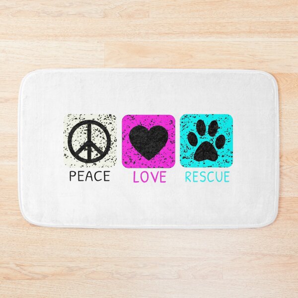 Item preview, Peace Love Rescue Animal Advocate Design designed and sold by Dmo3HarkoArt.