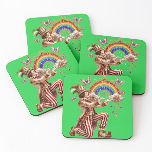 Item preview, Gift of Hope – Rainbow Clown Fantasy | Art Nouveau Circus Illustration designed and sold by sunbowjp stadio.