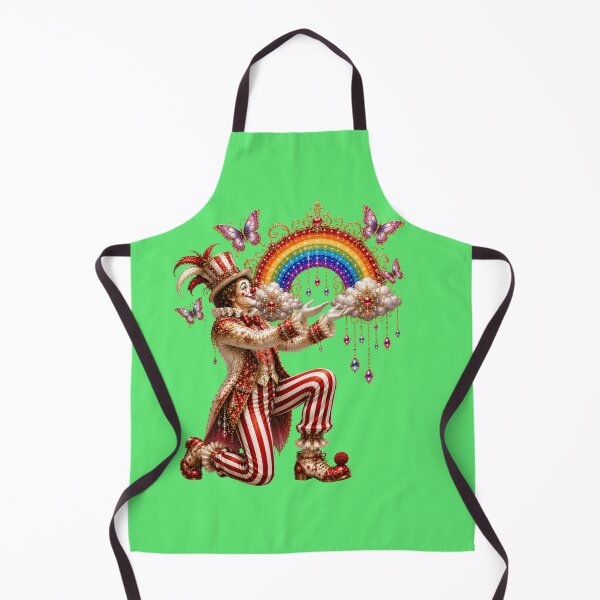 Item preview, Gift of Hope – Rainbow Clown Fantasy | Art Nouveau Circus Illustration designed and sold by sunbowjp stadio.