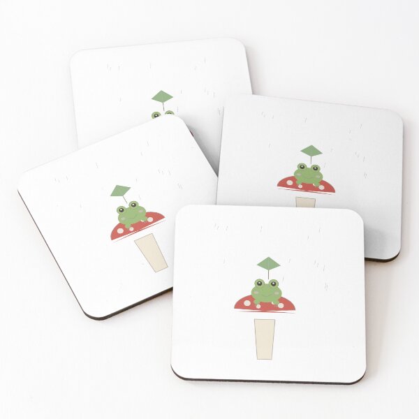 Item preview, Whimsical Frog On Mushroom Art Print designed and sold by QuirkyCartel.
