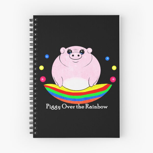 Item preview, Piggy Over The Rainbow  designed and sold by Shirley cute art .
