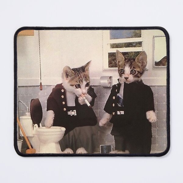 Item preview, Funny Cats in Suits Bathroom  designed and sold by walterswan.