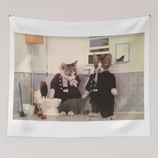 Item preview, Funny Cats in Suits Bathroom  designed and sold by walterswan.