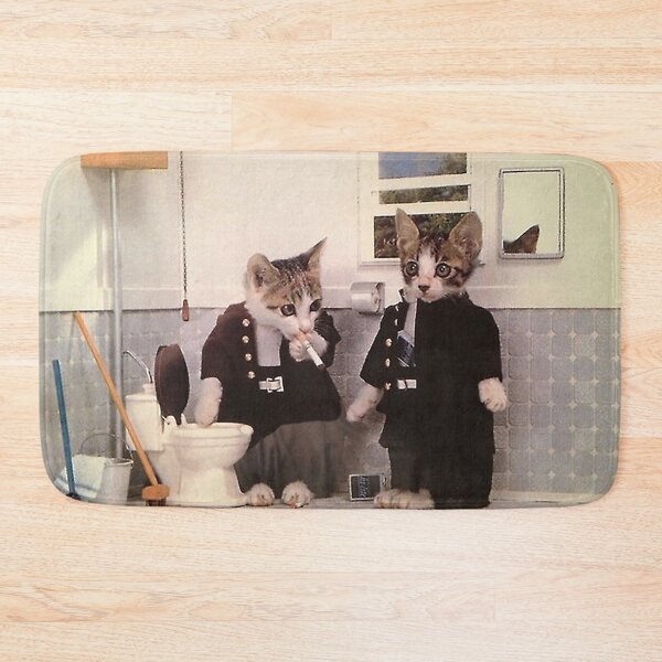 Item preview, Funny Cats in Suits Bathroom  designed and sold by walterswan.