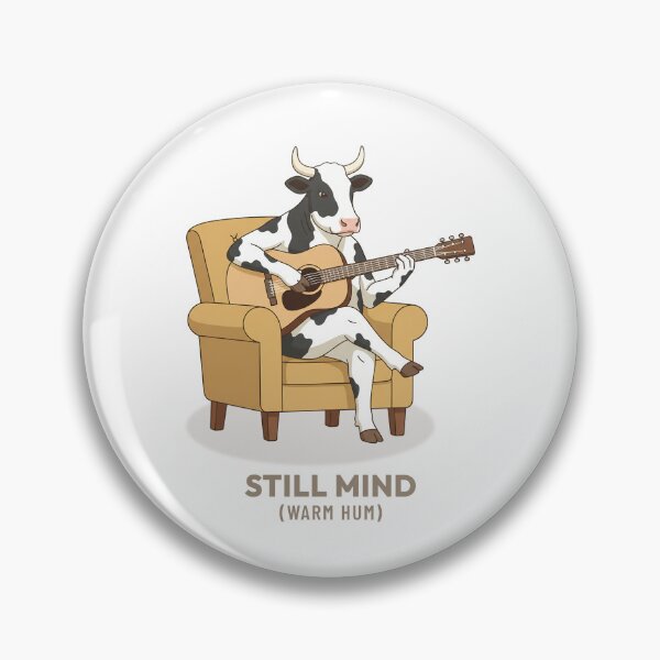 Item preview, Cow Playing Guitar Cozy Cottagecore Retro Aesthetic designed and sold by Cozy Vintage Animal.