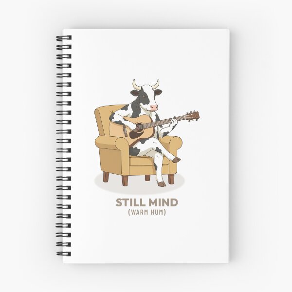 Item preview, Cow Playing Guitar Cozy Cottagecore Retro Aesthetic designed and sold by Cozy Vintage Animal.