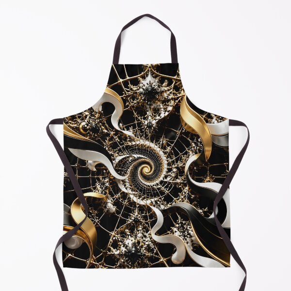 Item preview, Espiral abstracta dorada y negra designed and sold by Vicky Brago-Mitchell®.