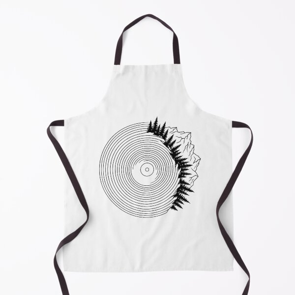 Item preview, Minimalist Vinyl Record Forest Mountains Line Art designed and sold by pattman.