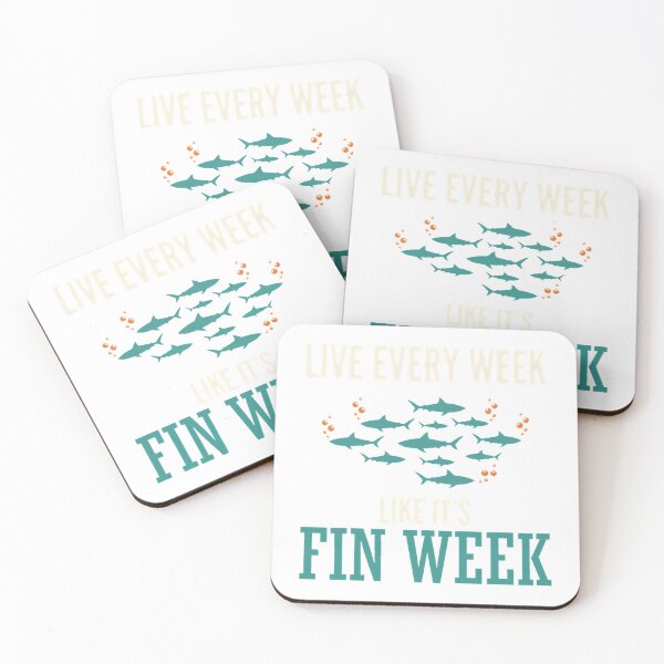 Item preview, Live Every Week Like It's Fin Week Shark Week Ocean Lover Fishing Enthusiast T-Shirt_95657490 designed and sold by gidget-gadget.