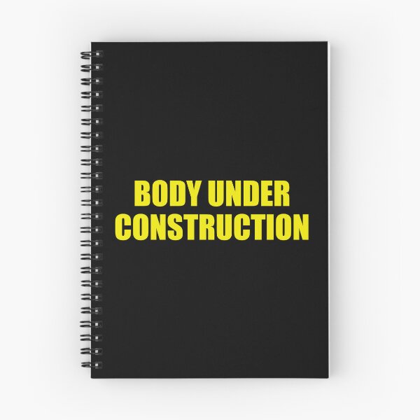 Item preview, Body Under Construction - Funny Gym Body Builder Motivation designed and sold by mithanyhisda.
