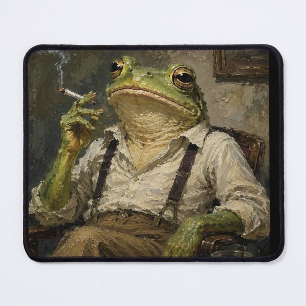 Item preview, Anthropomorphic Frog Smoking and Drinking designed and sold by Safwat-Aziz1.