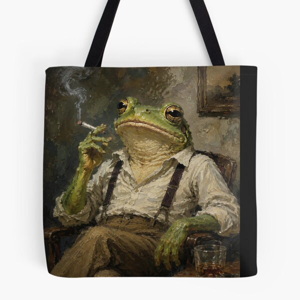 Item preview, Anthropomorphic Frog Smoking and Drinking designed and sold by Safwat-Aziz.