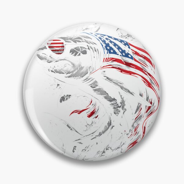 Item preview, Patriotic Shark American Flag Vintage Ocean 4th of July USA T-Shirt_94240508 designed and sold by JankoZED.