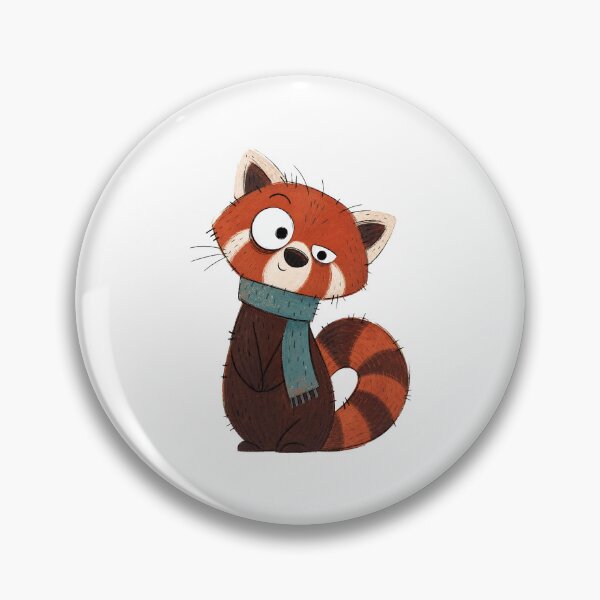 Item preview, Leaning Red Panda with a Teal Scarf designed and sold by The-Art-of-D.