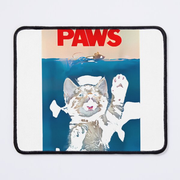 Item preview, Paws Cat Parody Cat Lover Kitten Shark Mouse Meow T-Shirt_93583527 designed and sold by JankoZED.