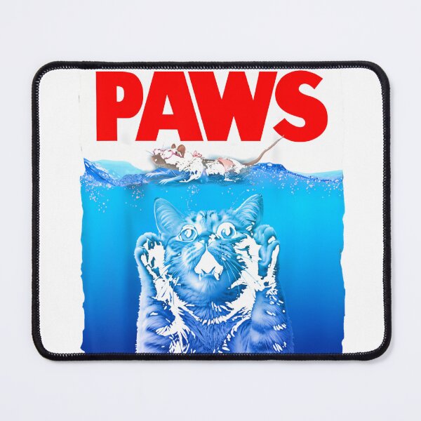 Item preview, PAWS Funny Cat and Mouse Sexy Bikini - Jaws Parody T-Shirt_92526980 designed and sold by Magoya Store ⭐⭐⭐⭐⭐.